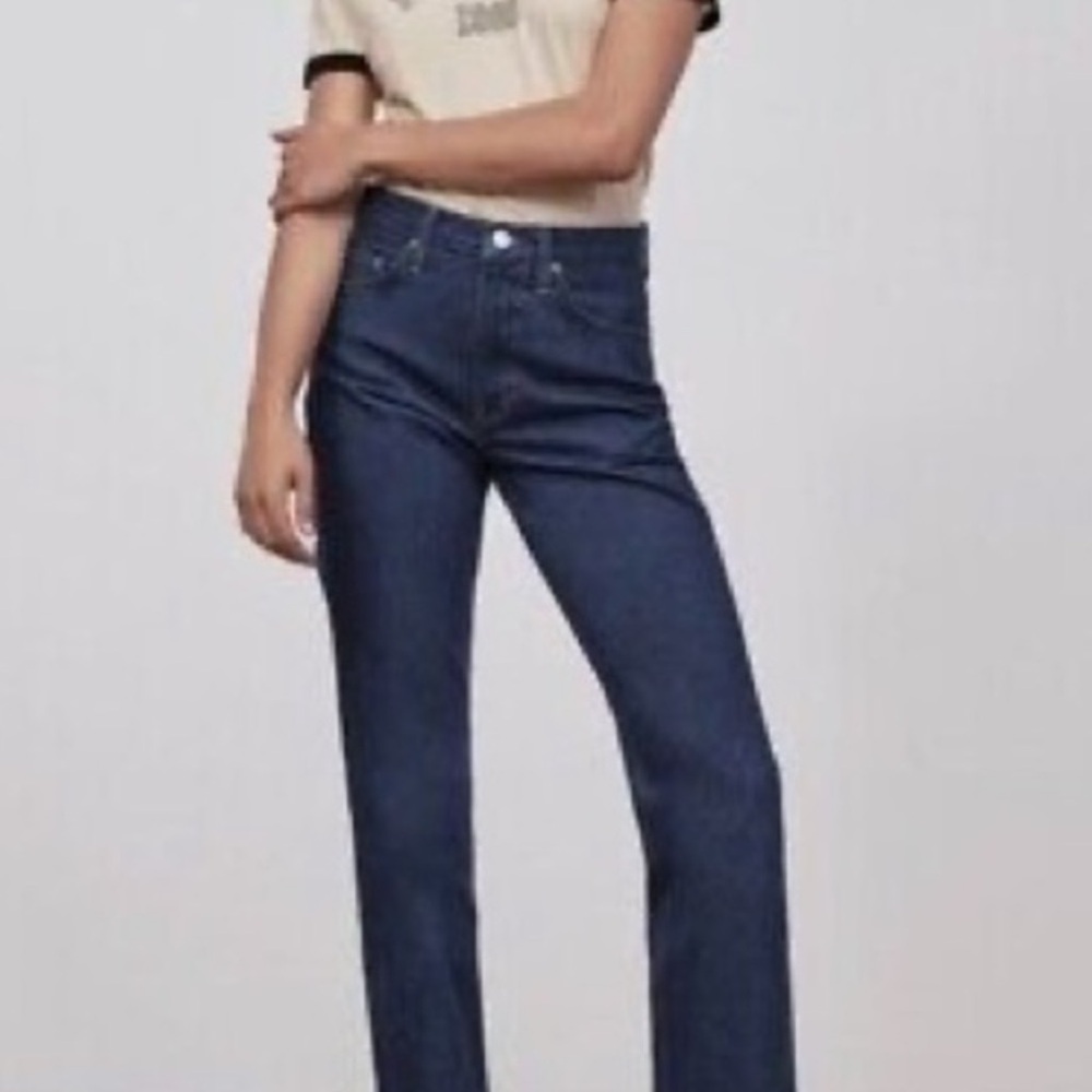 NWT ZARA 70’s Bootcut in Denny Blue - Picture 2 of 7